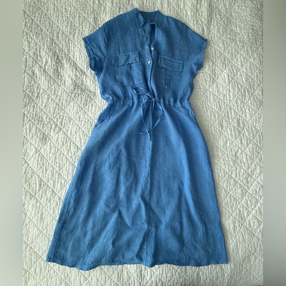 Dresses & Skirts - NWOT 100 Italian Linen Midi Dress